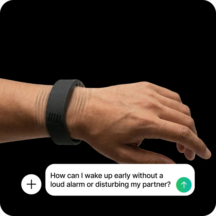 WakeAura Rise Pro on a wrist
